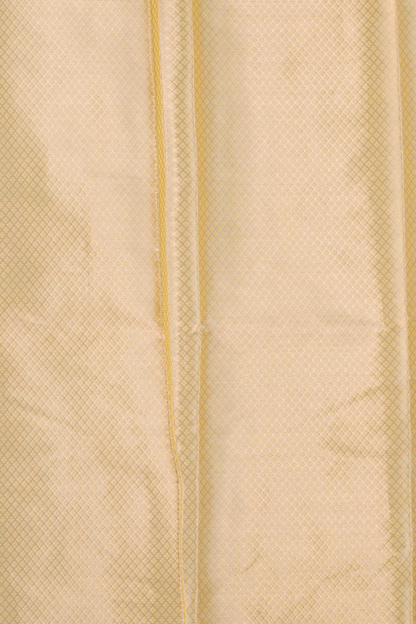 Yellow Cotton Silk Banarasi Saree woven in Gold zari and Resham with Meenakari floral jaal