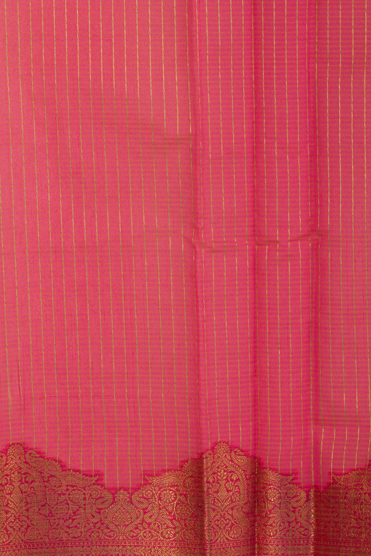 Mustard Yellow Cotton Silk Saree in Self Woven Fabric and Antique Zari Woven Stylish Border with Small Motifs on body