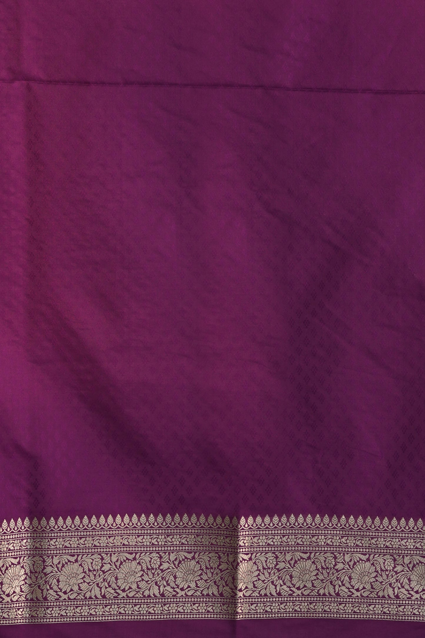 Purple Katan Silk Blend featuring baraat ghar and jaal woven with meenakari and zari work