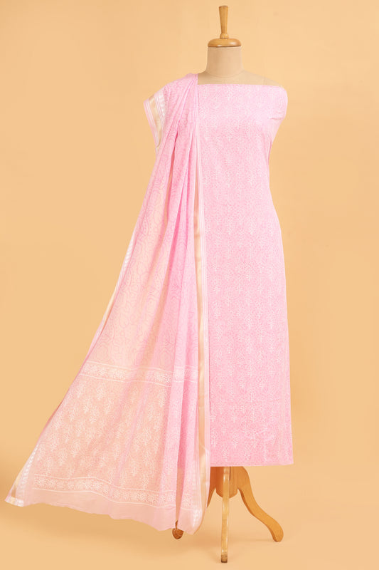 Pink Grace Pure Cotton Suit Set