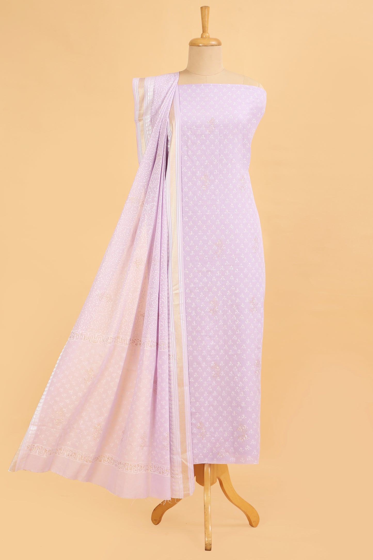 Mauve Mehfil Pure Cotton Suit Set