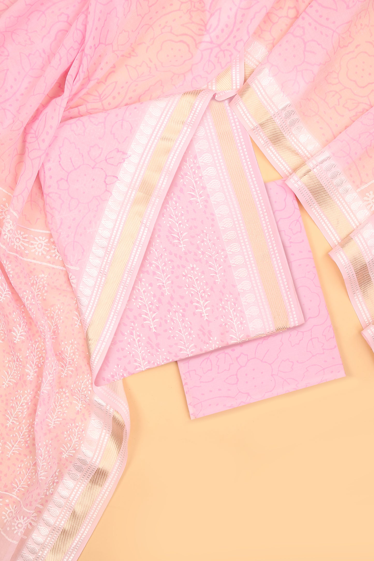 Pink Grace Pure Cotton Suit Set
