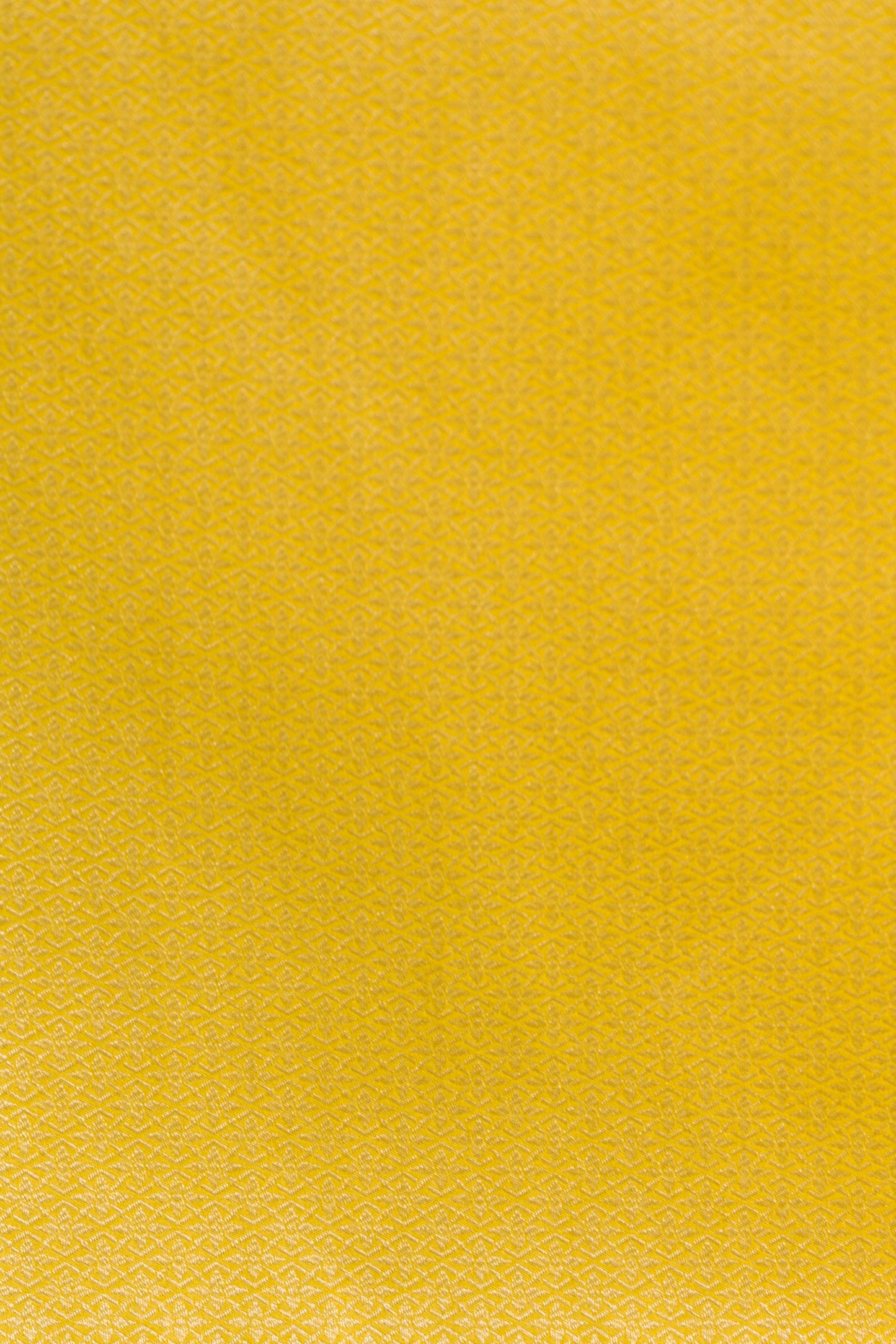 Yellow Soft Silk Saree Woven in Almond Zari within the Fabric giving smooth texture from in and out