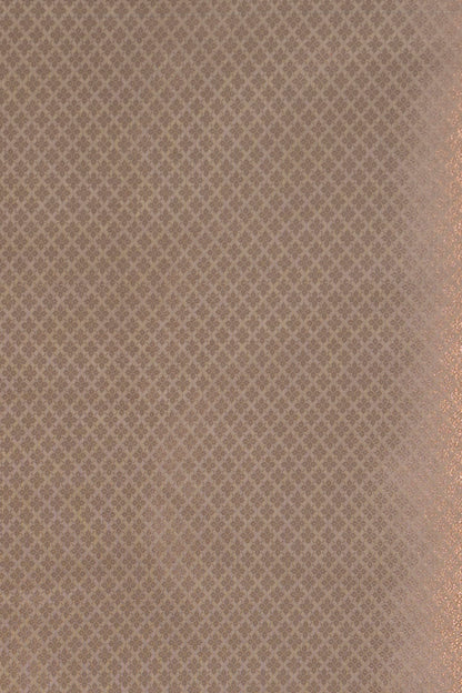 Off White Cotton Silk Banarasi Saree woven in Rosegold zari and Resham with Meenakari floral jaal