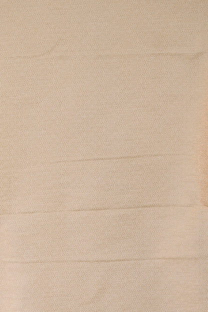 Cream Soft Silk Saree Woven in Almond Zari within the Fabric giving smooth texture from in and out