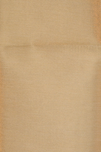 Golden Tissue Saree woven in Self Jacquard pattern with Traditional border and rich palla