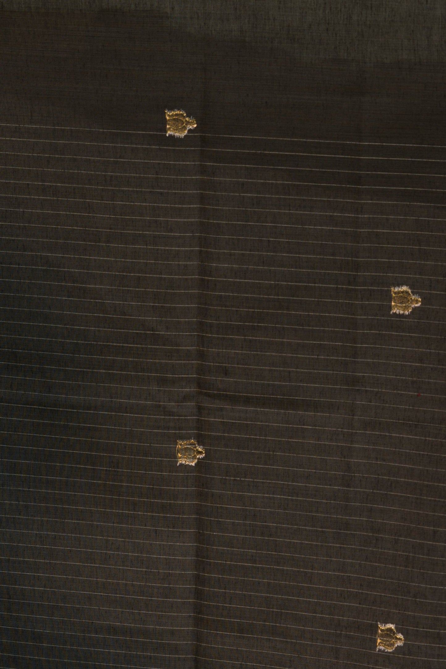 Ivory Cotton Silk Saree With Resham Weaved Floral and Bird Motifs on border and palla
