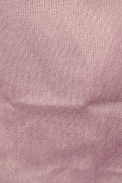 Pastel Pink Soft Silk Saree Woven in Almond Zari within the Fabric giving smooth texture from in and out