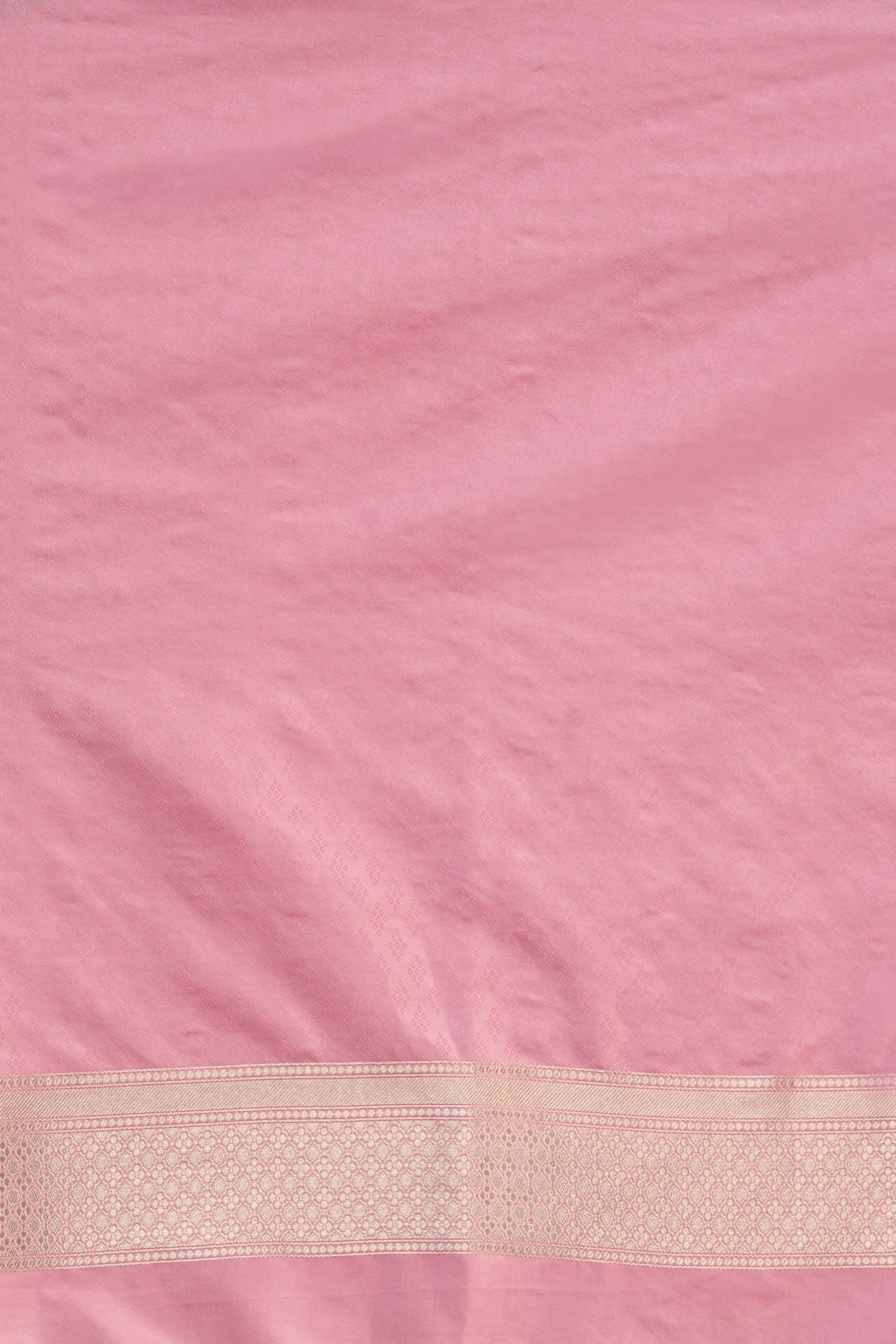 Pastel Pink Katan Silk Blend with Meenakari work